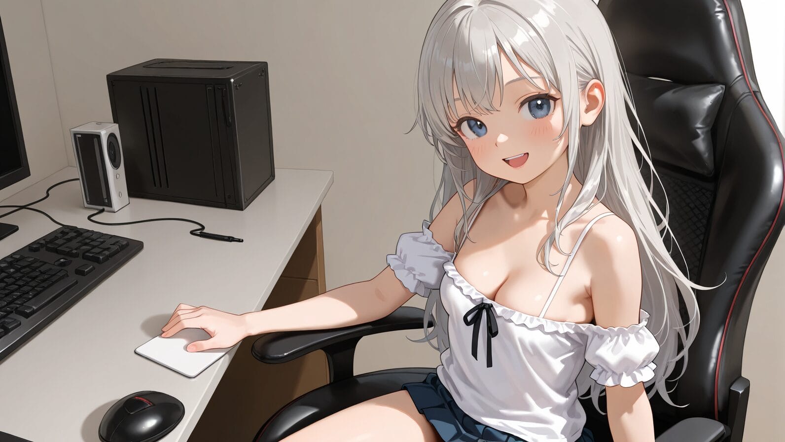 出力の安定性と再現性を高めるための設計環境を示唆する、クリーンなデスクと設計図のイメージ。
