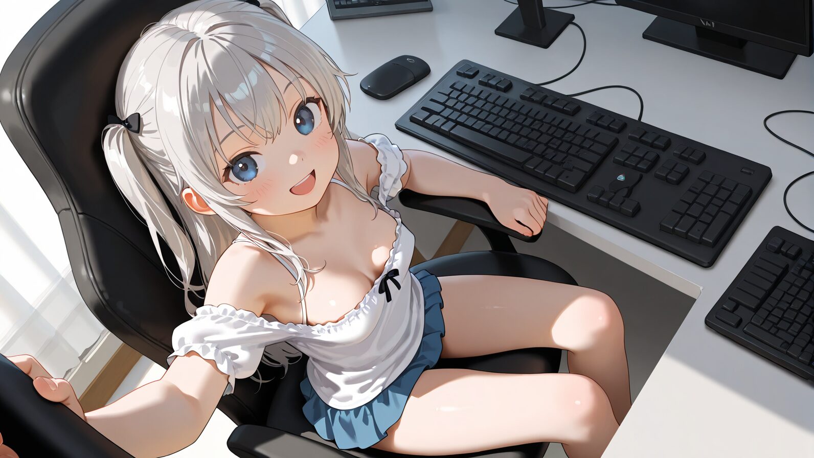 人が迷路や複雑な道を進むイメージ。人格選択によるリスクや混乱の可能性を暗示している。