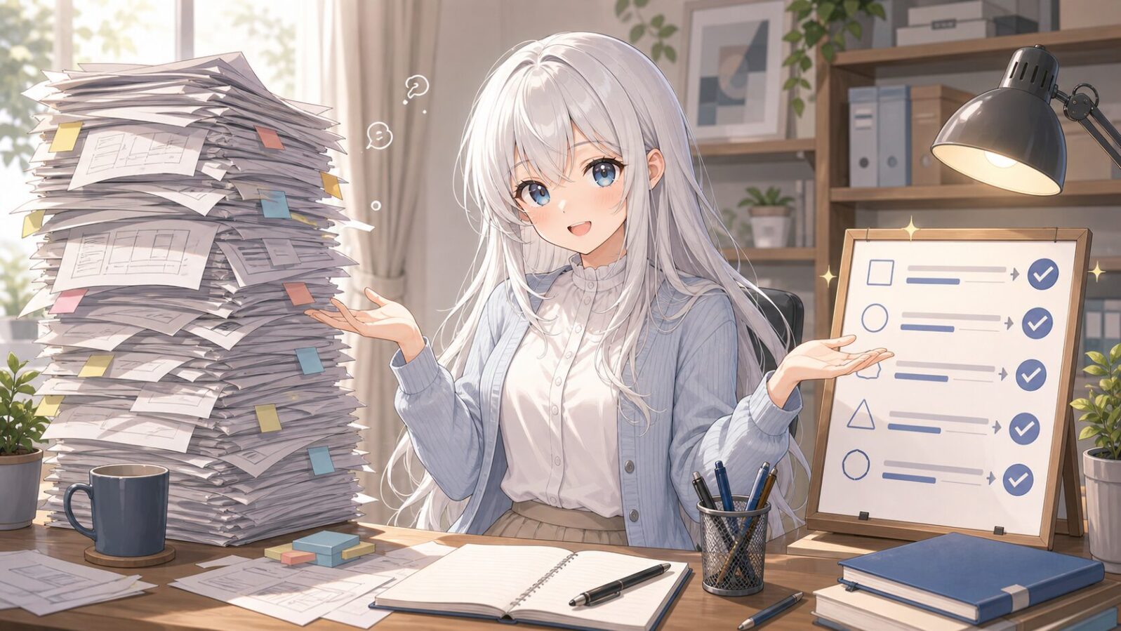 長いAGENTS.mdの束と整理された実行契約を見比べるじぴこの解説イラスト。